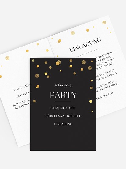 Partyeinladung Let It Sparkle