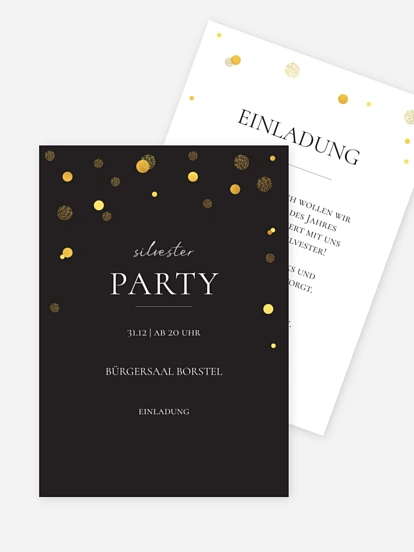 Partyeinladung Let It Sparkle