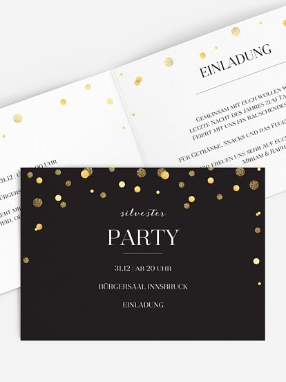 Partyeinladung Let It Sparkle
