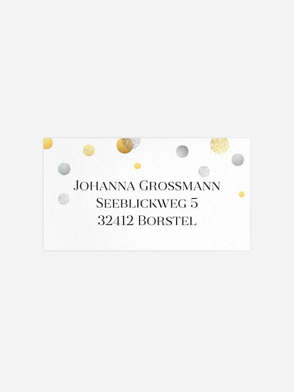 Empfängeraufkleber Party Let It Sparkle