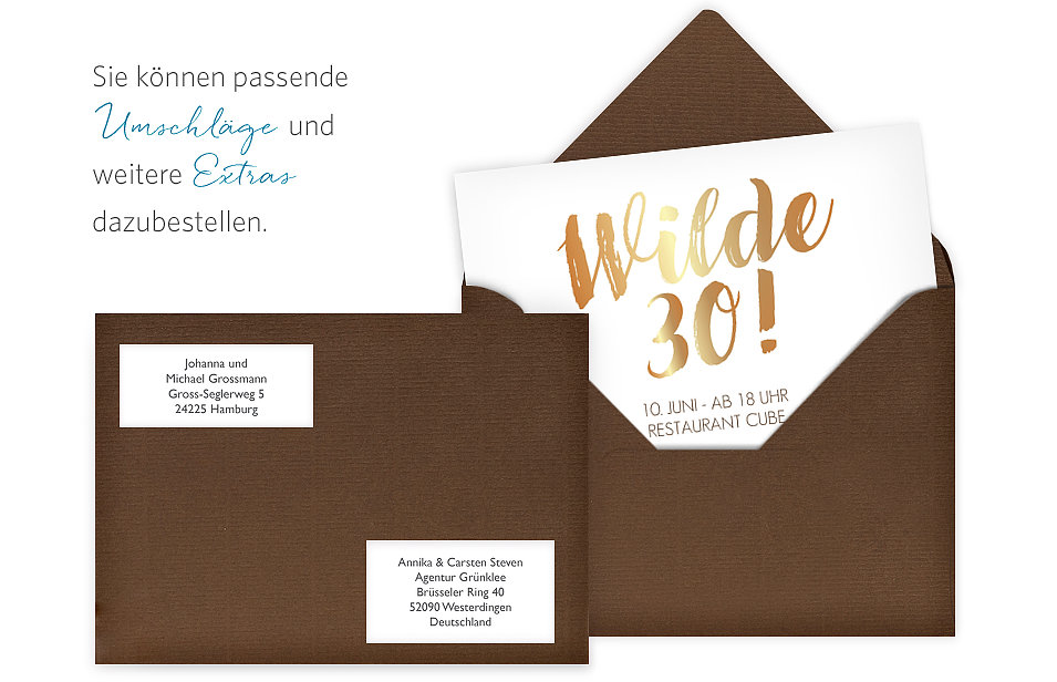 Einladung 30. Geburtstag Wild