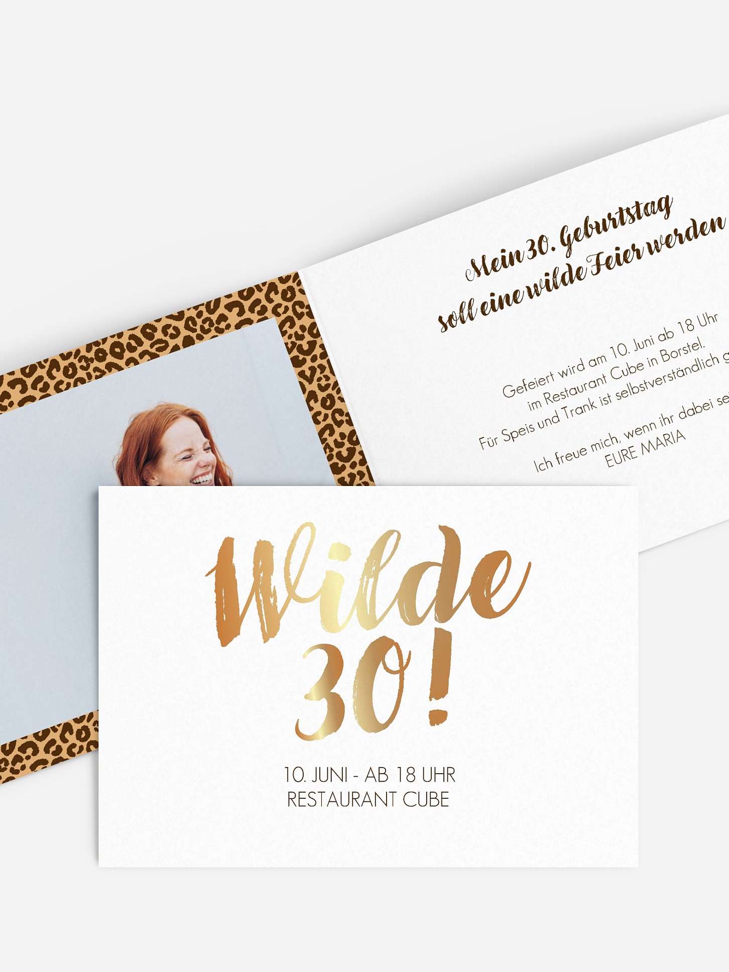 Einladung 30. Geburtstag Wild