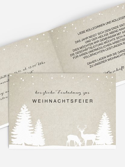 Weihnachtsfeier Waldzauber