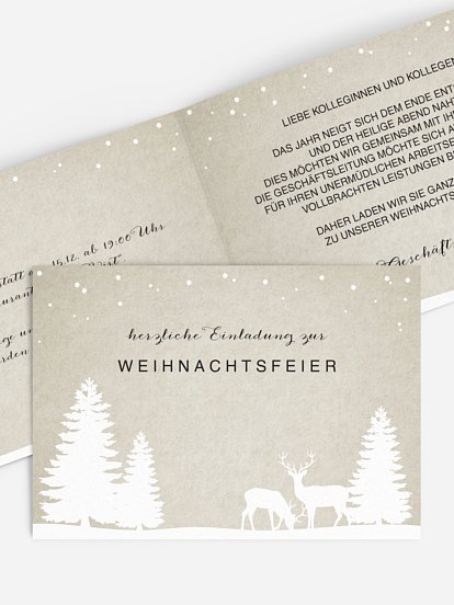 Weihnachtsfeier Waldzauber