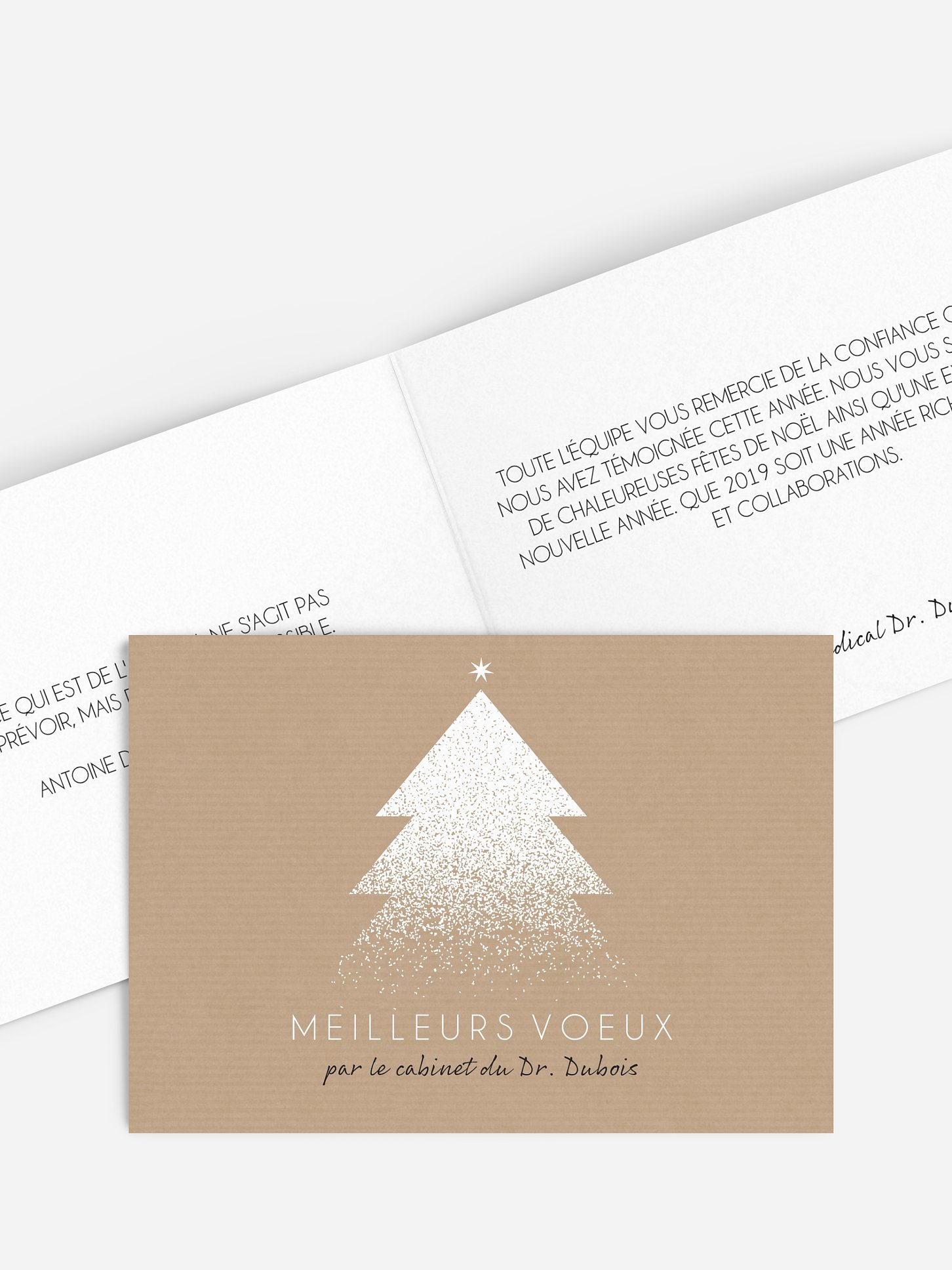 Carte de voeux entreprise Sucre glace