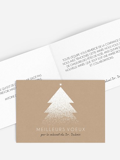 Carte de voeux entreprise Sucre glace