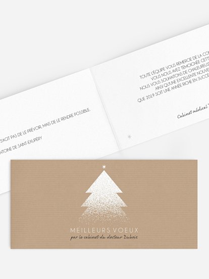 Carte de voeux entreprise Sucre glace