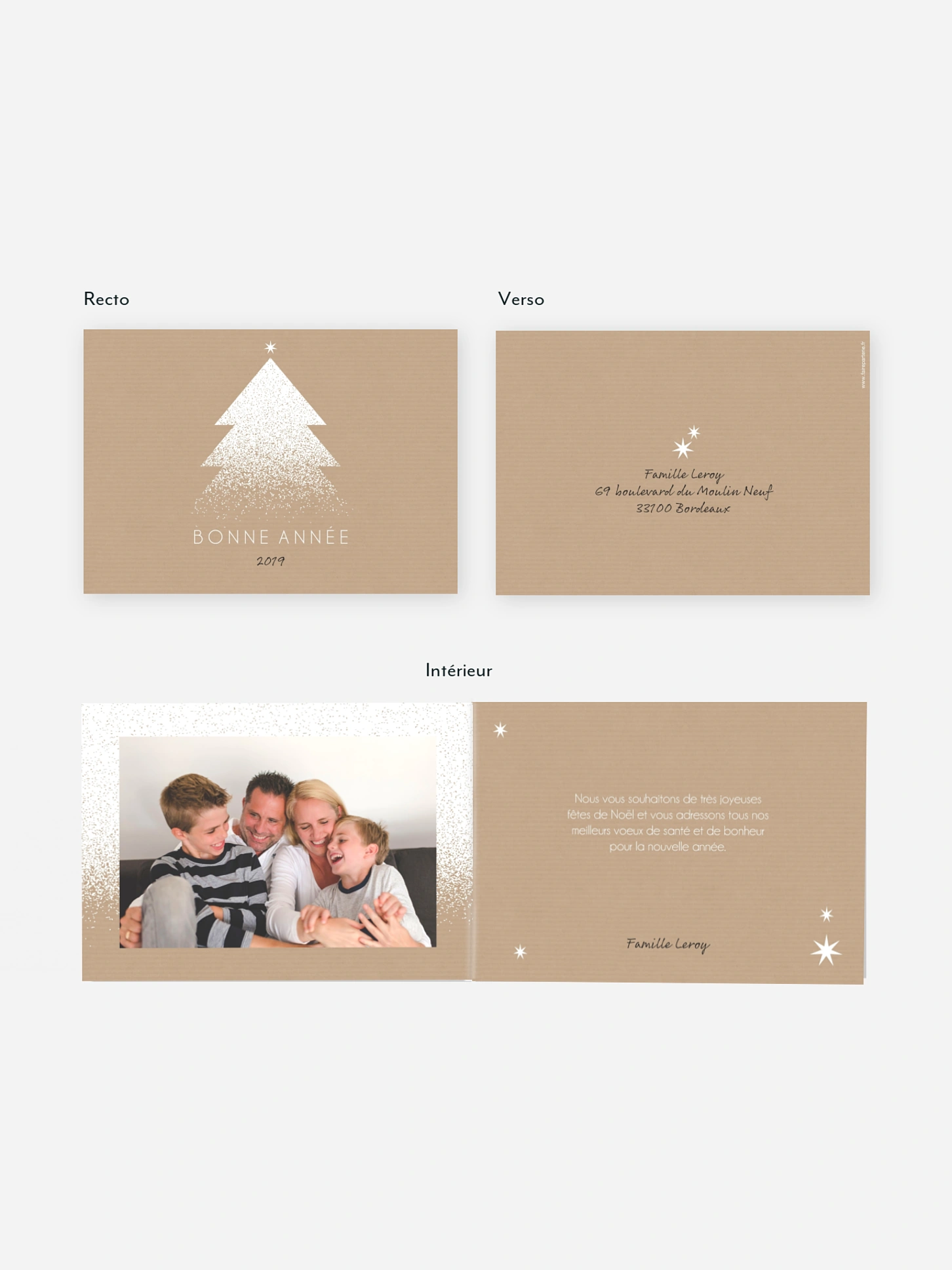 Carte de voeux Sucre glace