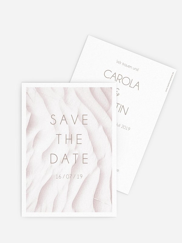 Save-the-Date Karte Seaside