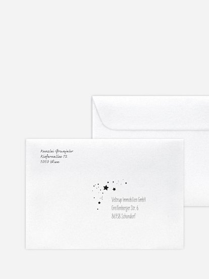 Bedruckte Umschläge geschäftl. Weihnachten Prachthirsch