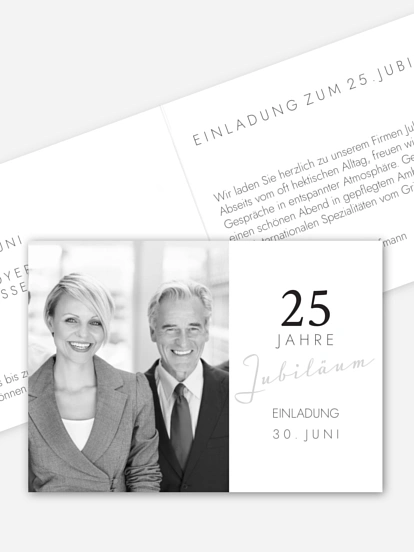 Partyeinladung Jubiläum
