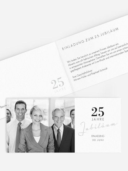 Partyeinladung Jubiläum