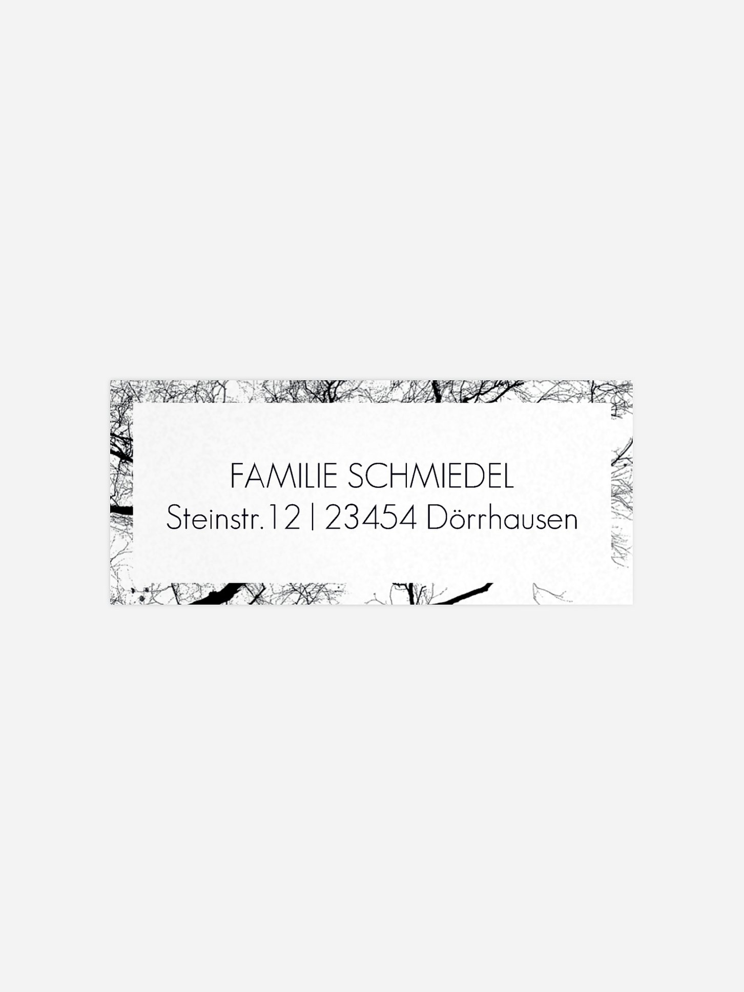 Absenderaufkleber Trauer Friedvoll