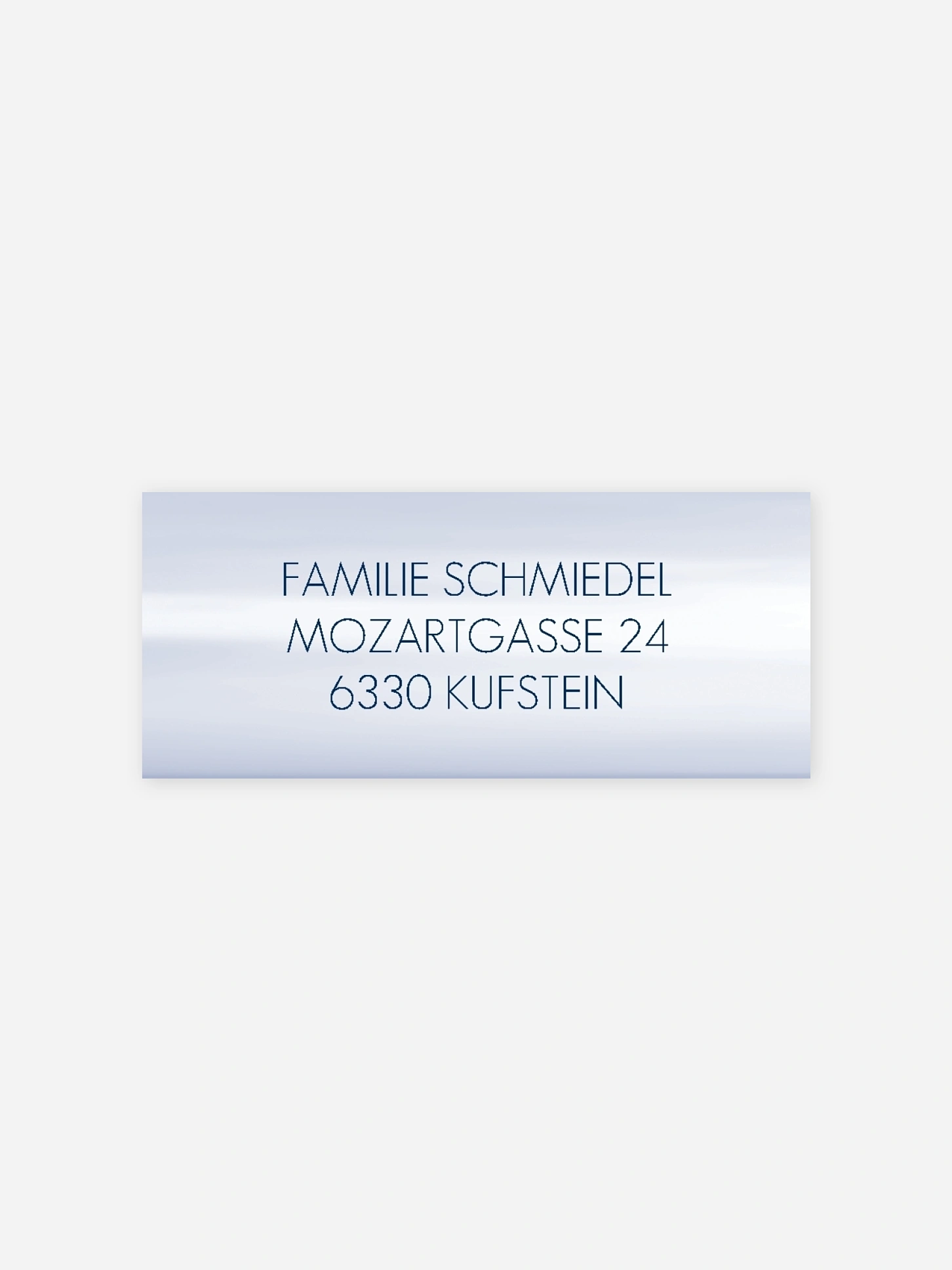 Absenderaufkleber Trauer Horizont