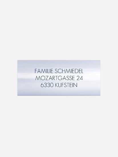 Absenderaufkleber Trauer Horizont