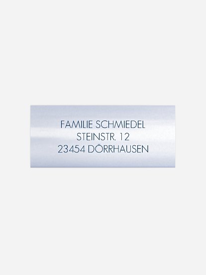 Absenderaufkleber Trauer Horizont