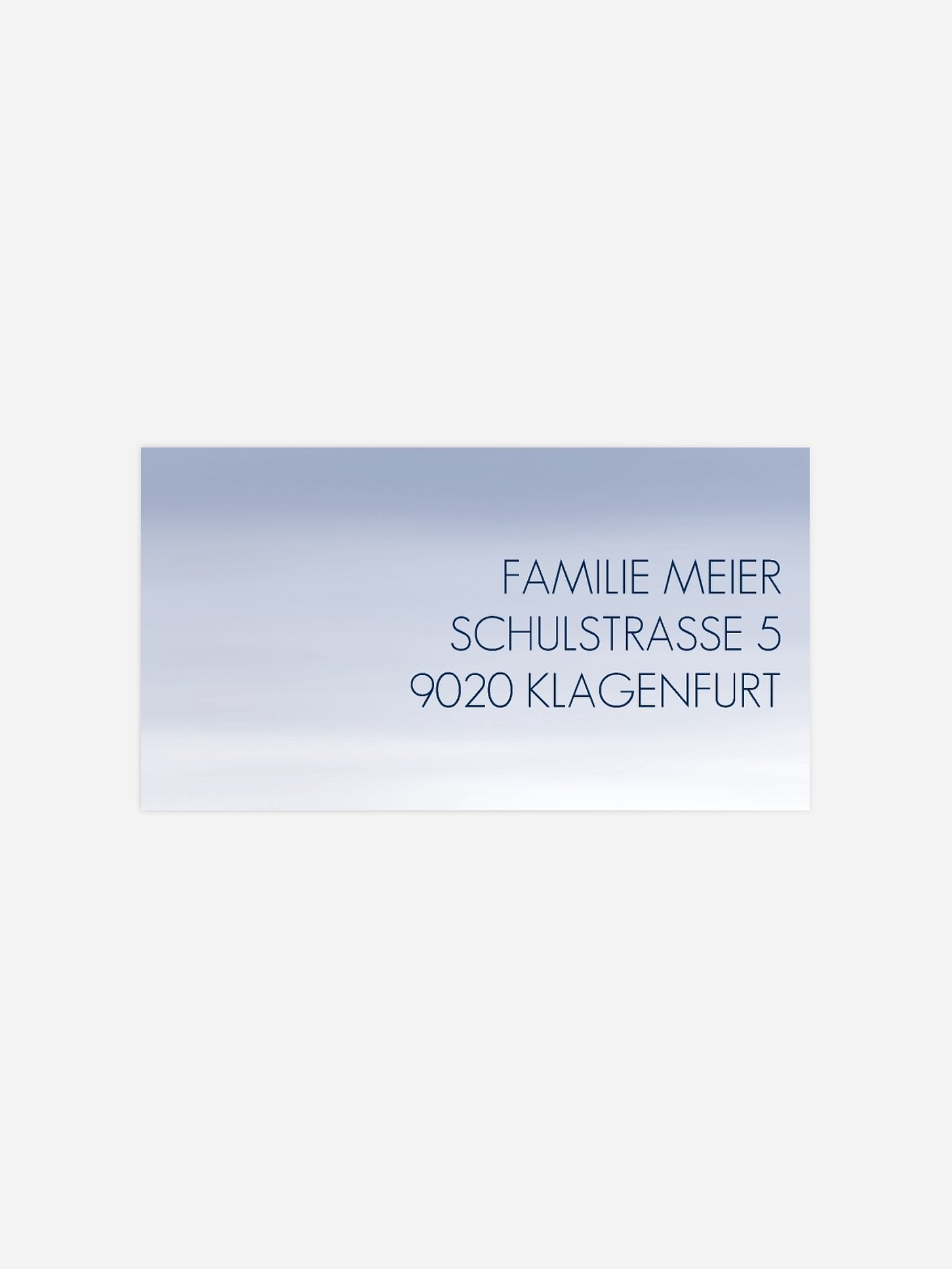 Empfängeraufkleber Trauer Horizont