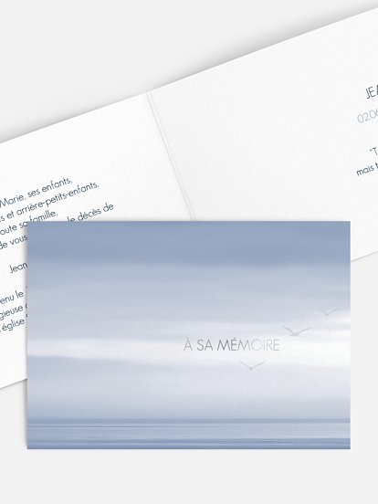 Faire-part de décès Horizon