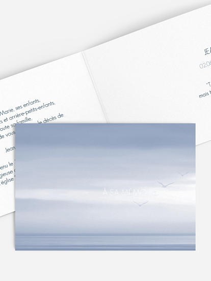 Faire-part de décès Horizon