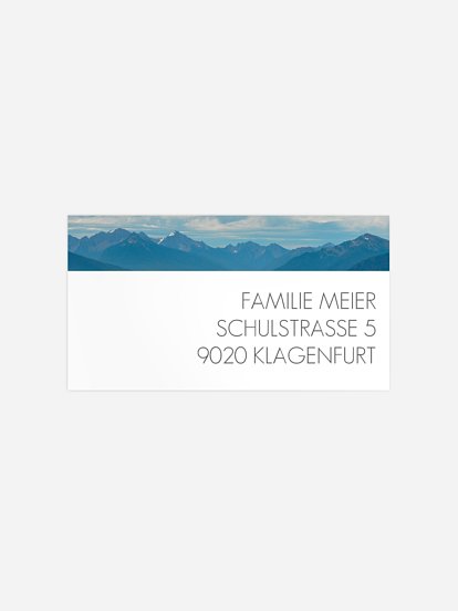 Empfängeraufkleber Trauer Ferne