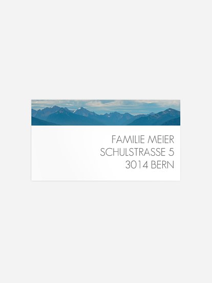 Empfängeraufkleber Trauer Ferne