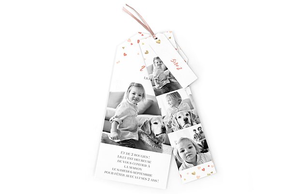 invitation anniversaire enfant Pluie d'amour