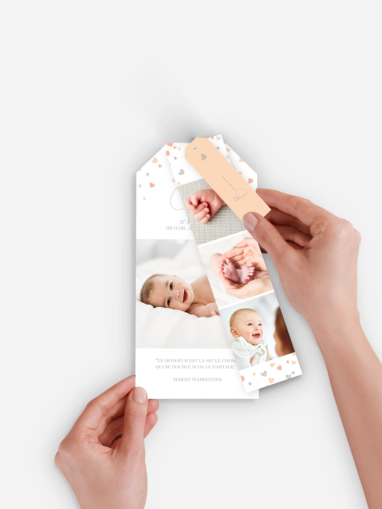 Faire-part naissance Pluie d'amour