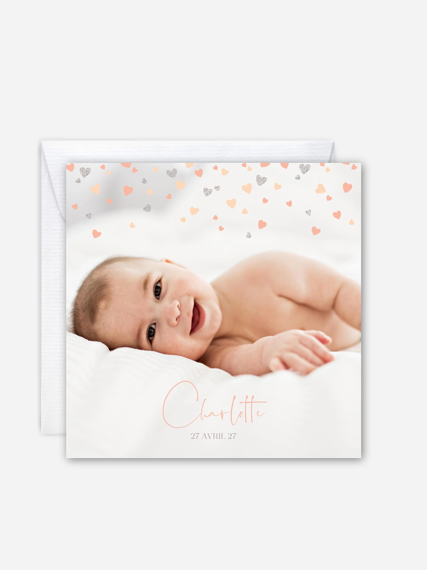 Faire-part naissance Pluie d'amour