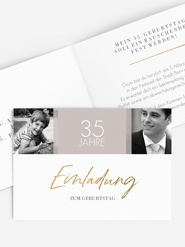 Geburtstagseinladung Funkelnde Jahre