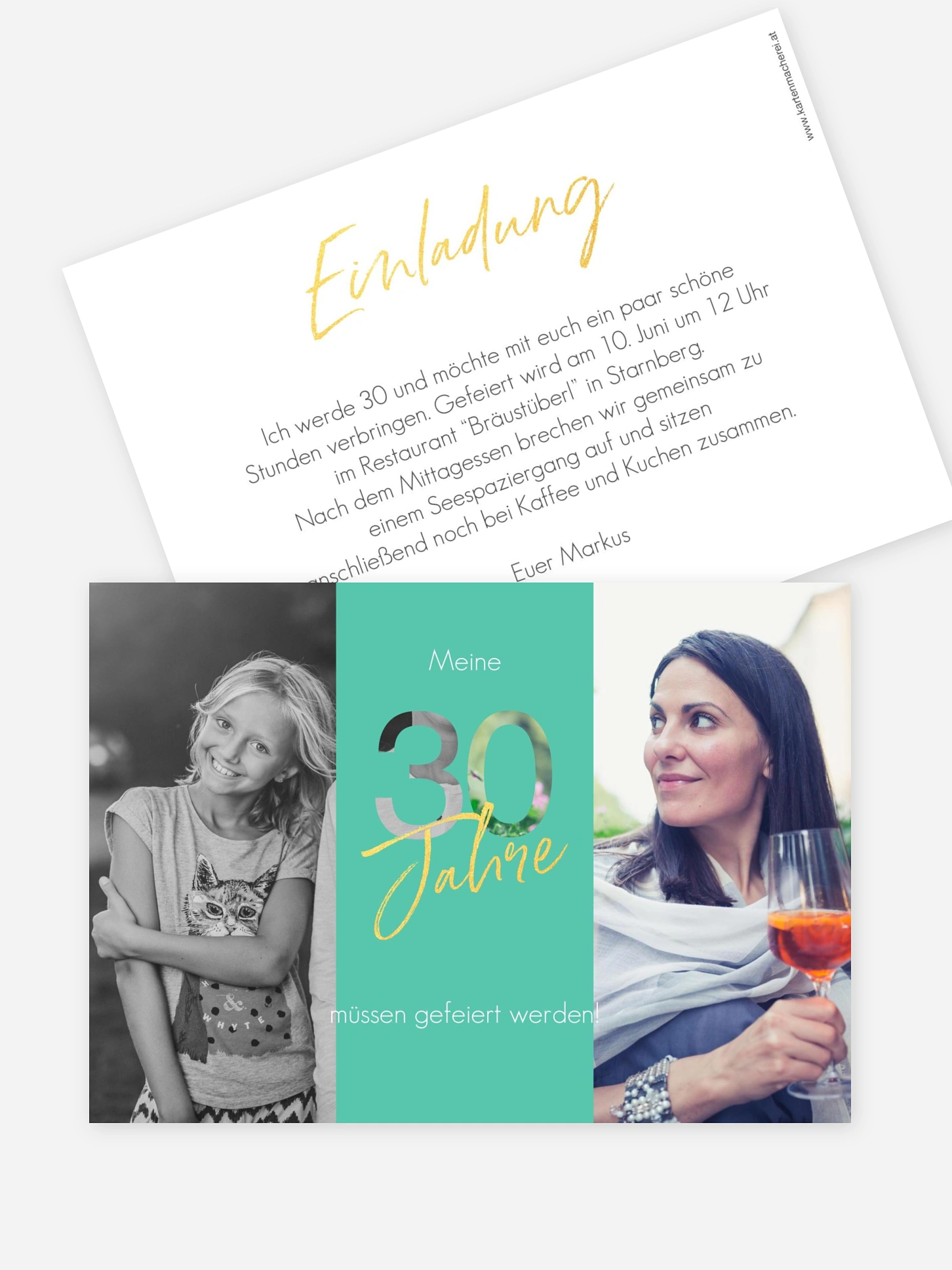 Einladung 30. Geburtstag Ehrentag