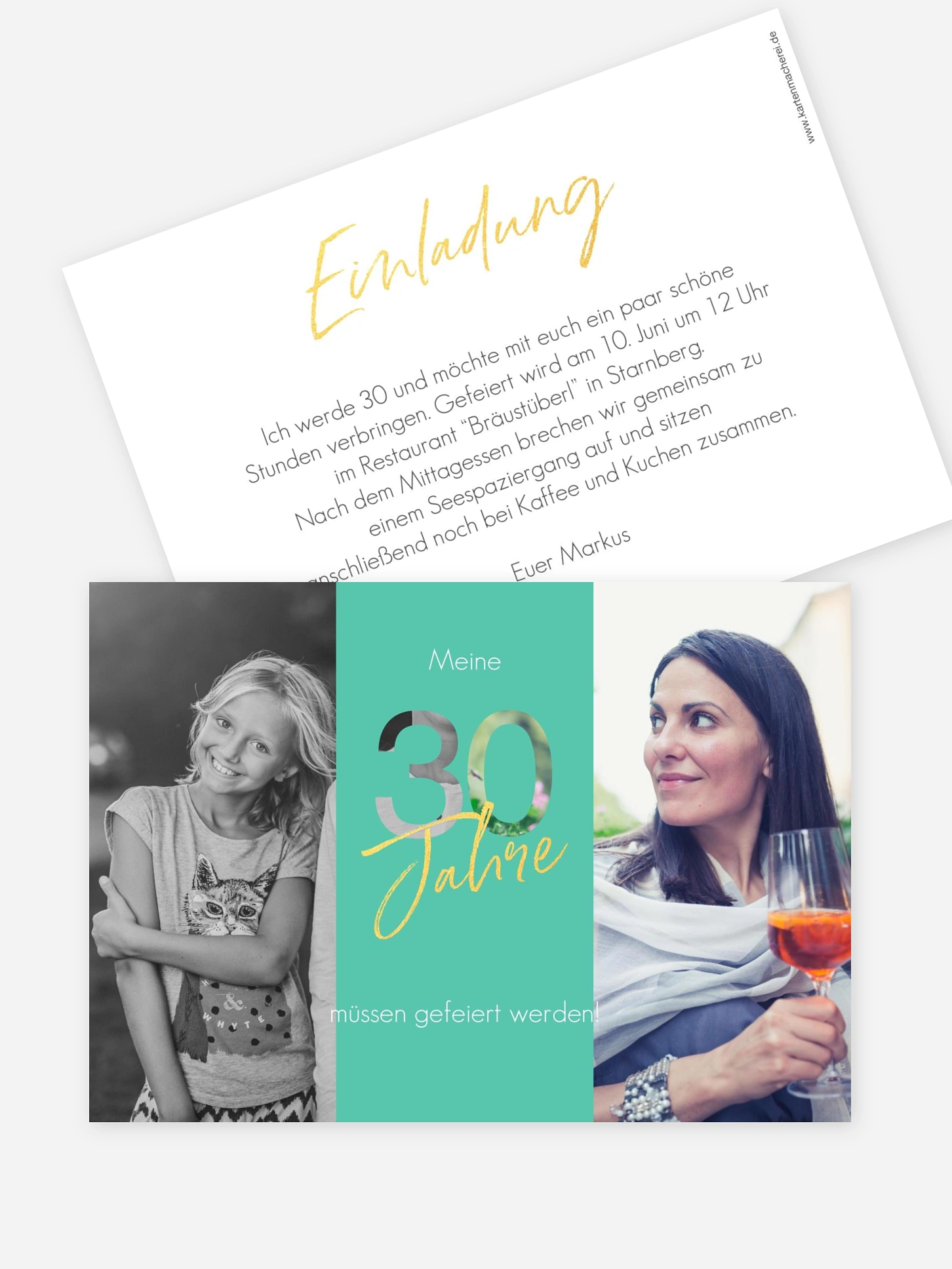 Einladung 30. Geburtstag Ehrentag