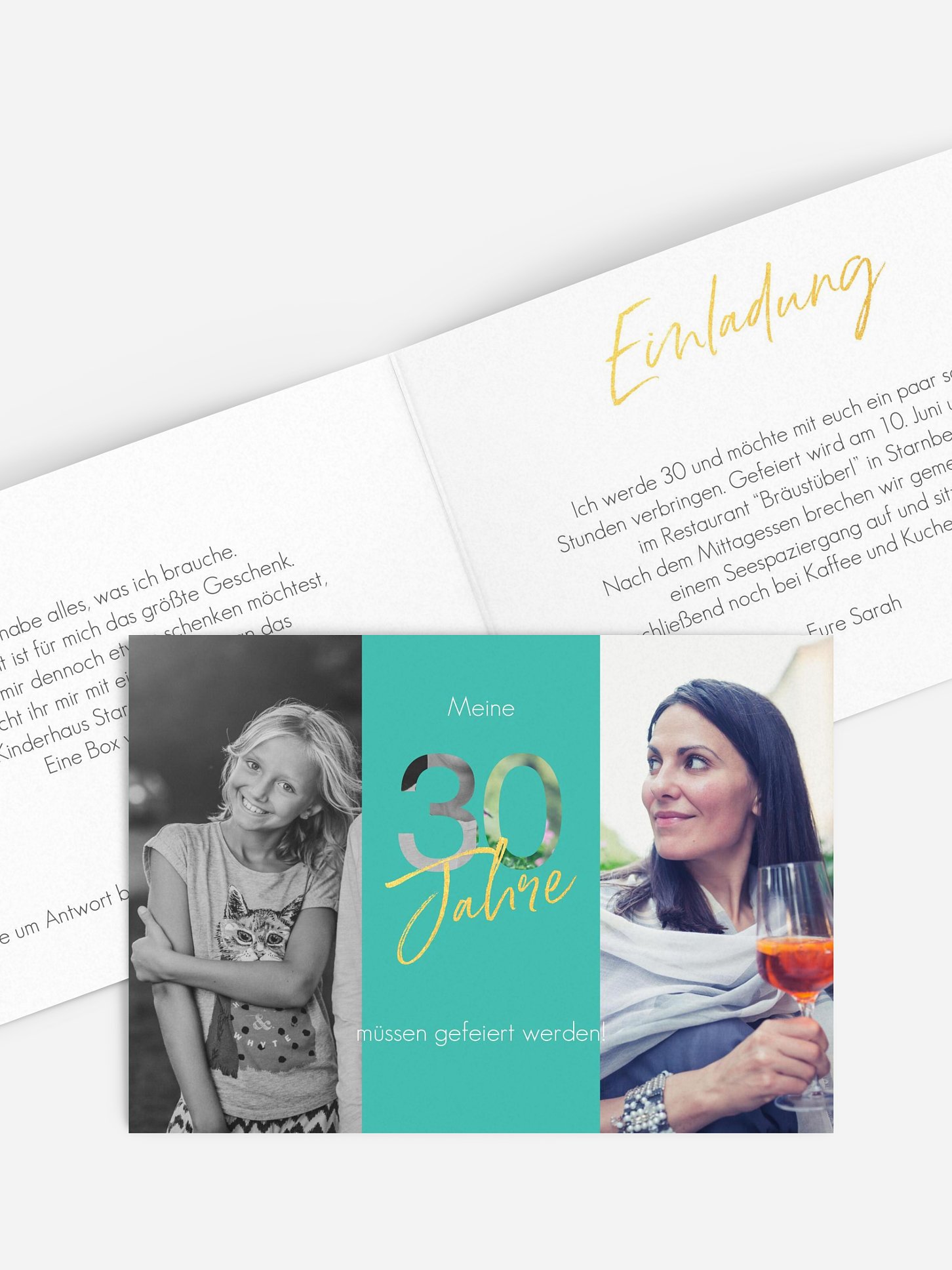Einladung 30. Geburtstag Ehrentag