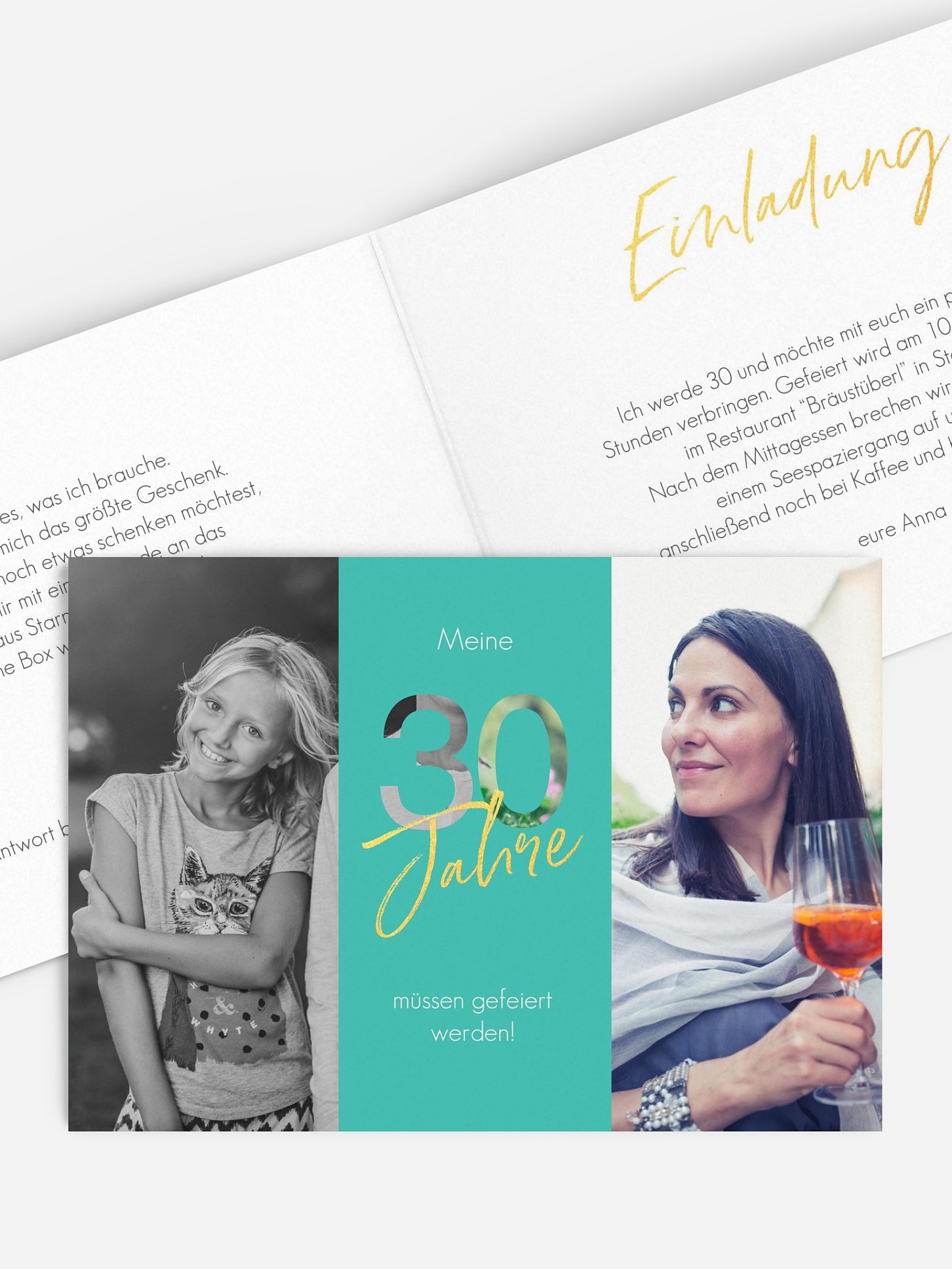 Einladung 30. Geburtstag Ehrentag