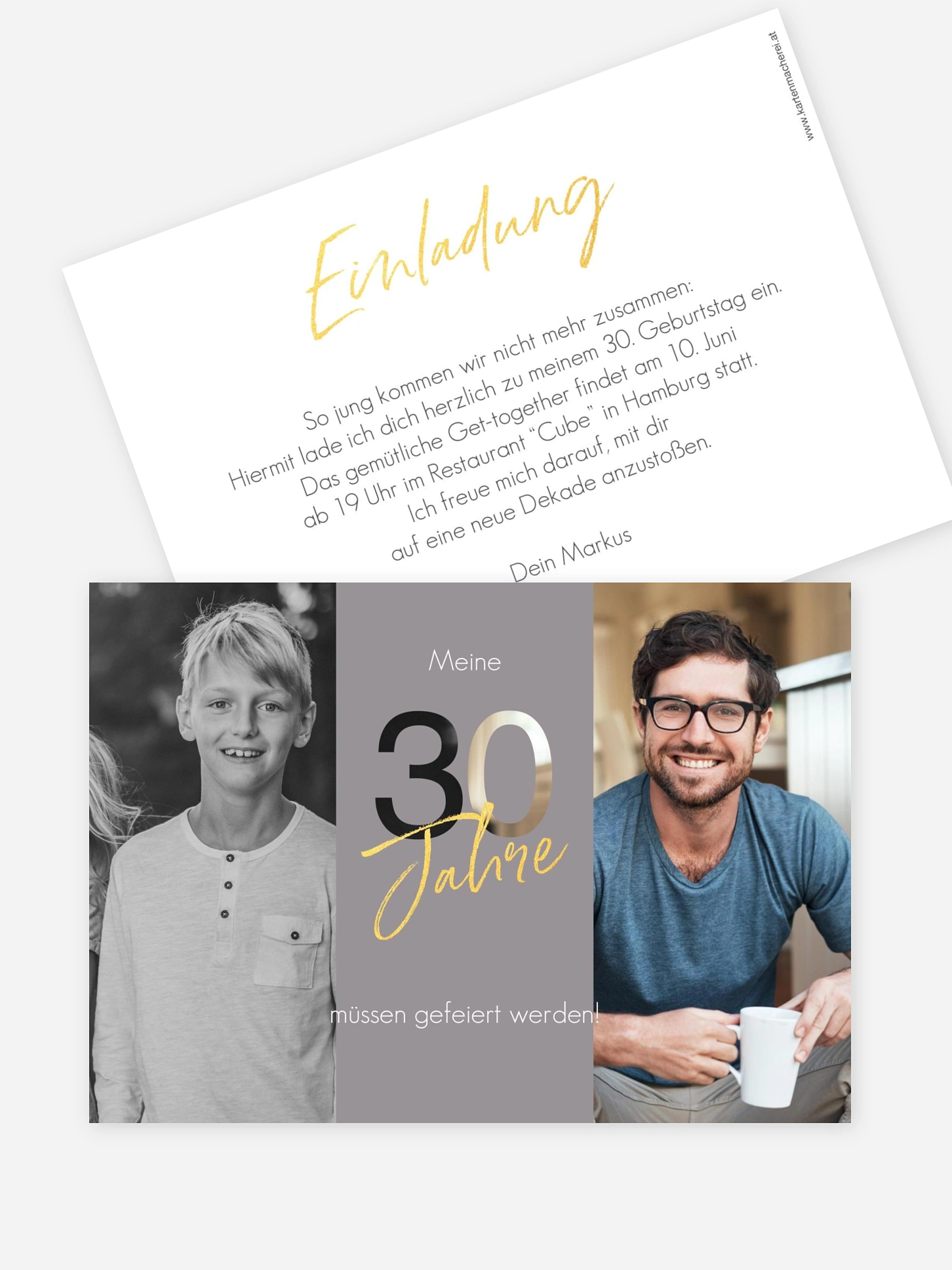 Einladung 30. Geburtstag Ehrentag