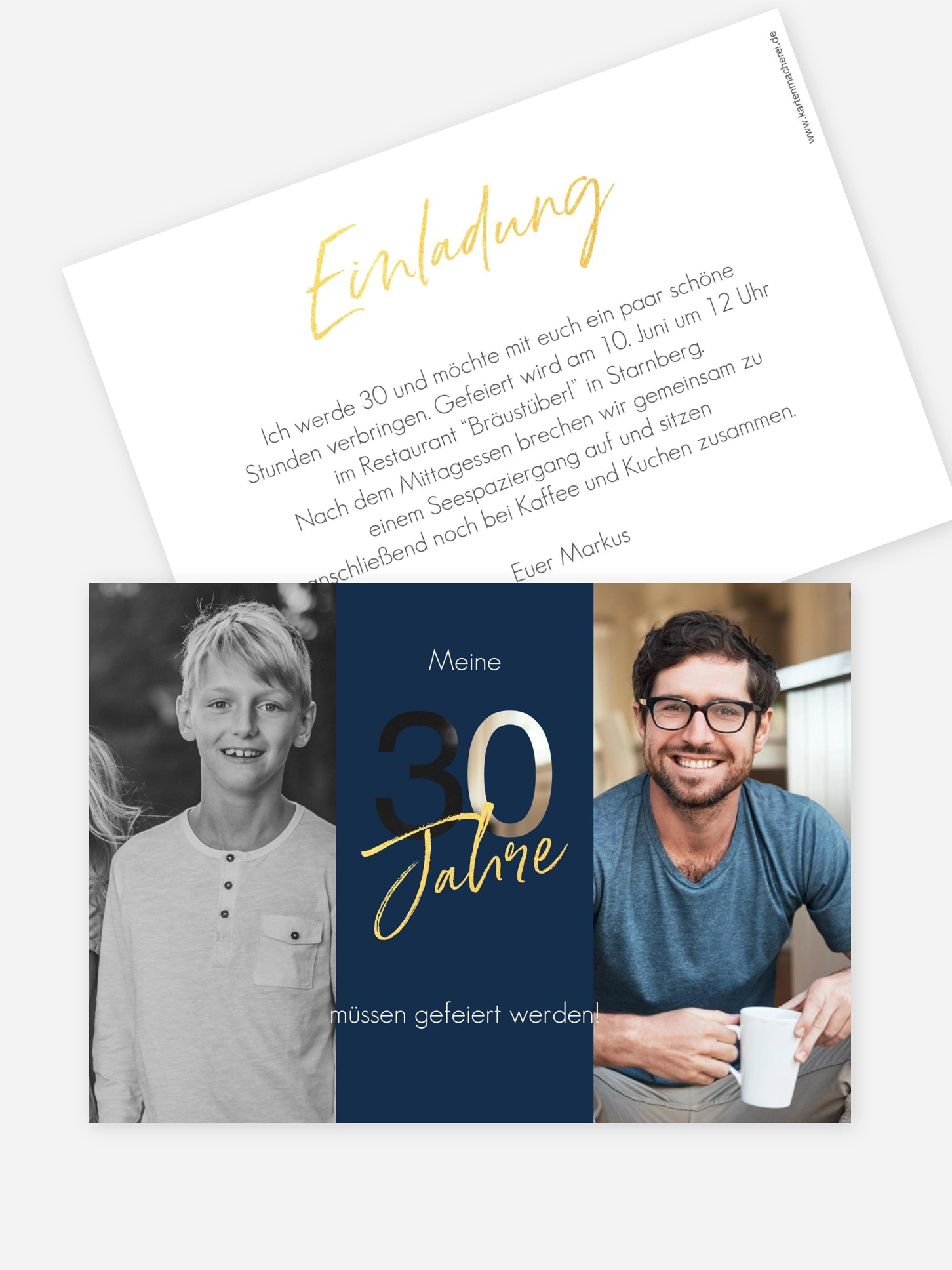 Einladung 30. Geburtstag Ehrentag