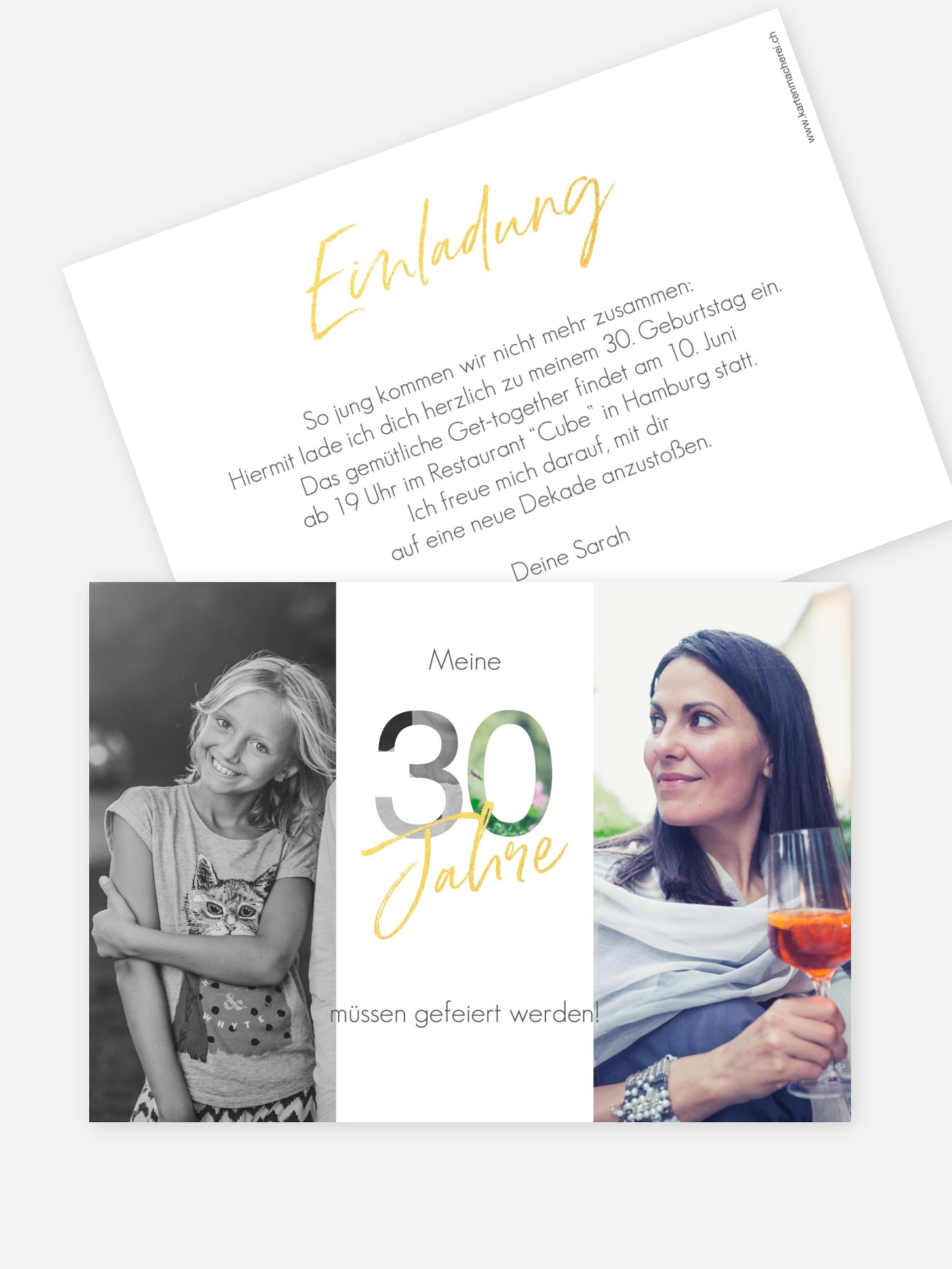 Einladung 30. Geburtstag Ehrentag