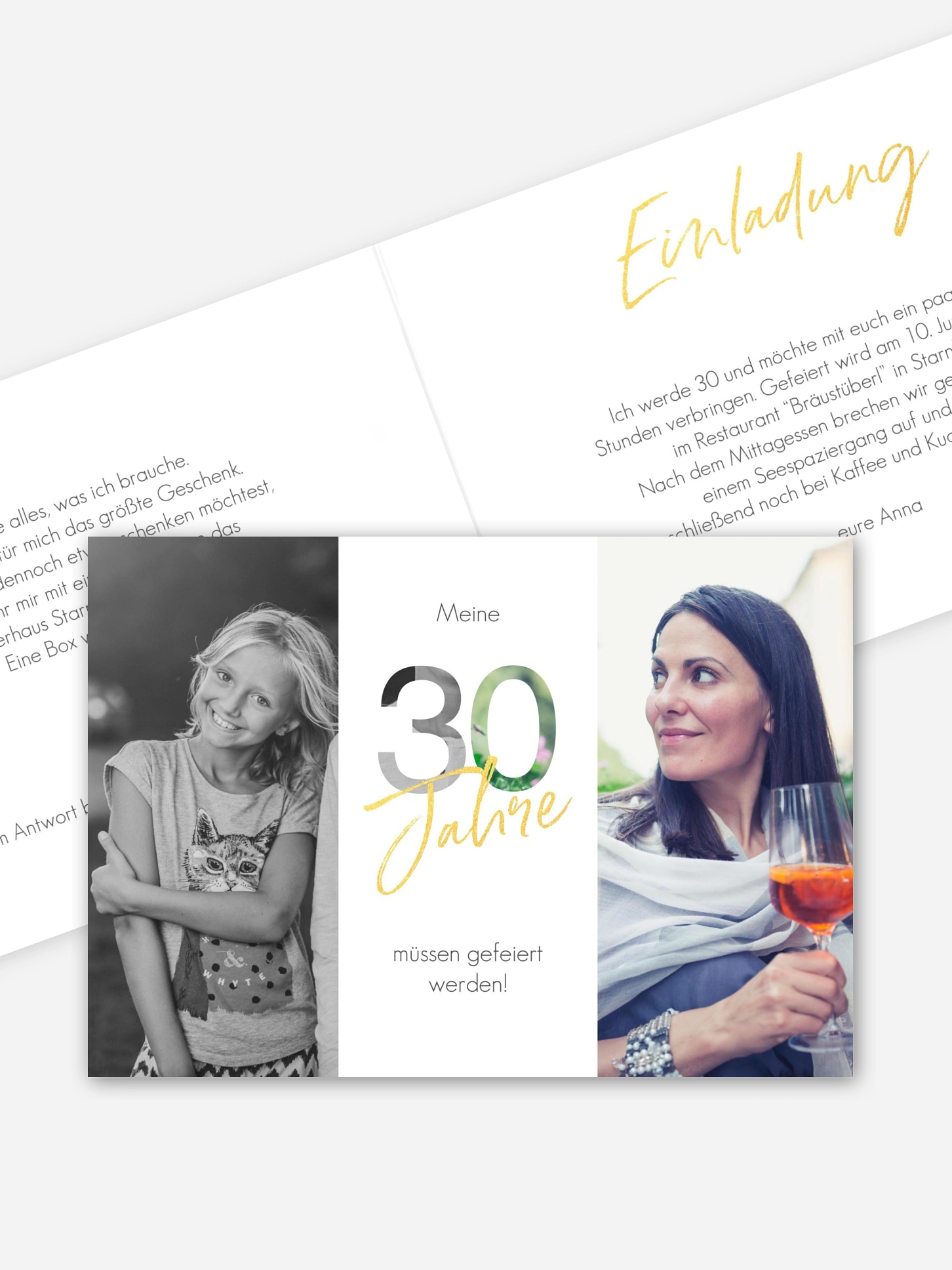 Einladung 30. Geburtstag Ehrentag