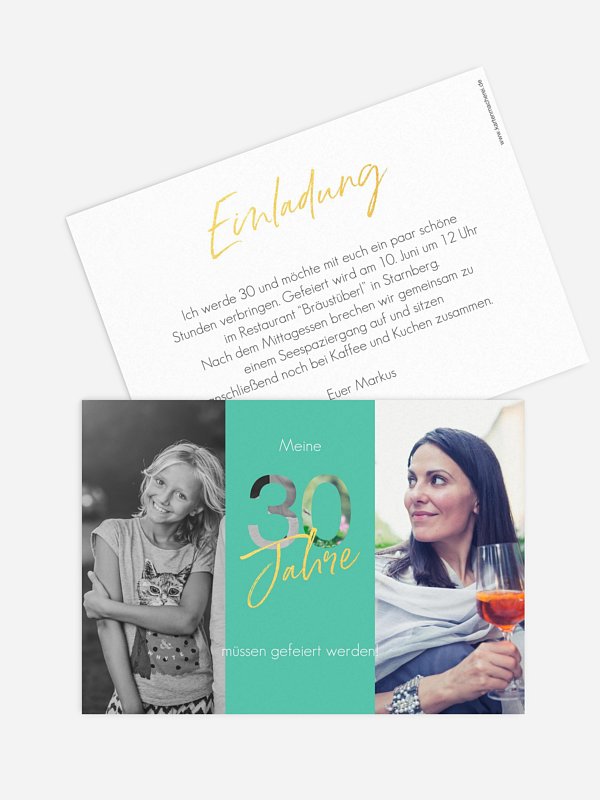 Einladung 30. Geburtstag Ehrentag