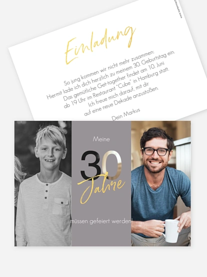 Einladung 30. Geburtstag Ehrentag