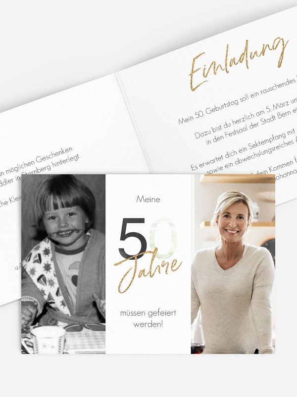 Einladung 50. Geburtstag Ehrentag