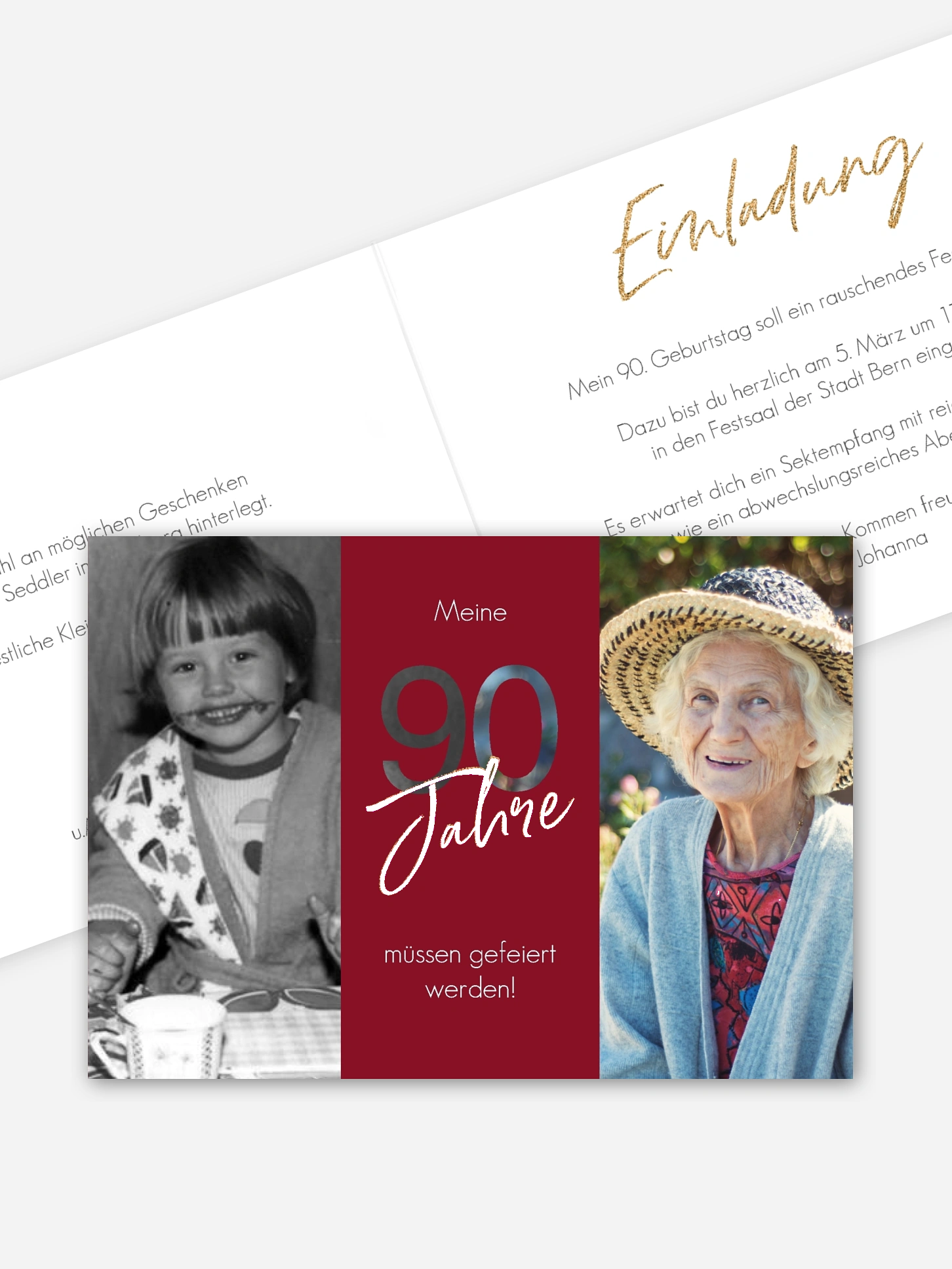 Einladung 90. Geburtstag Ehrentag