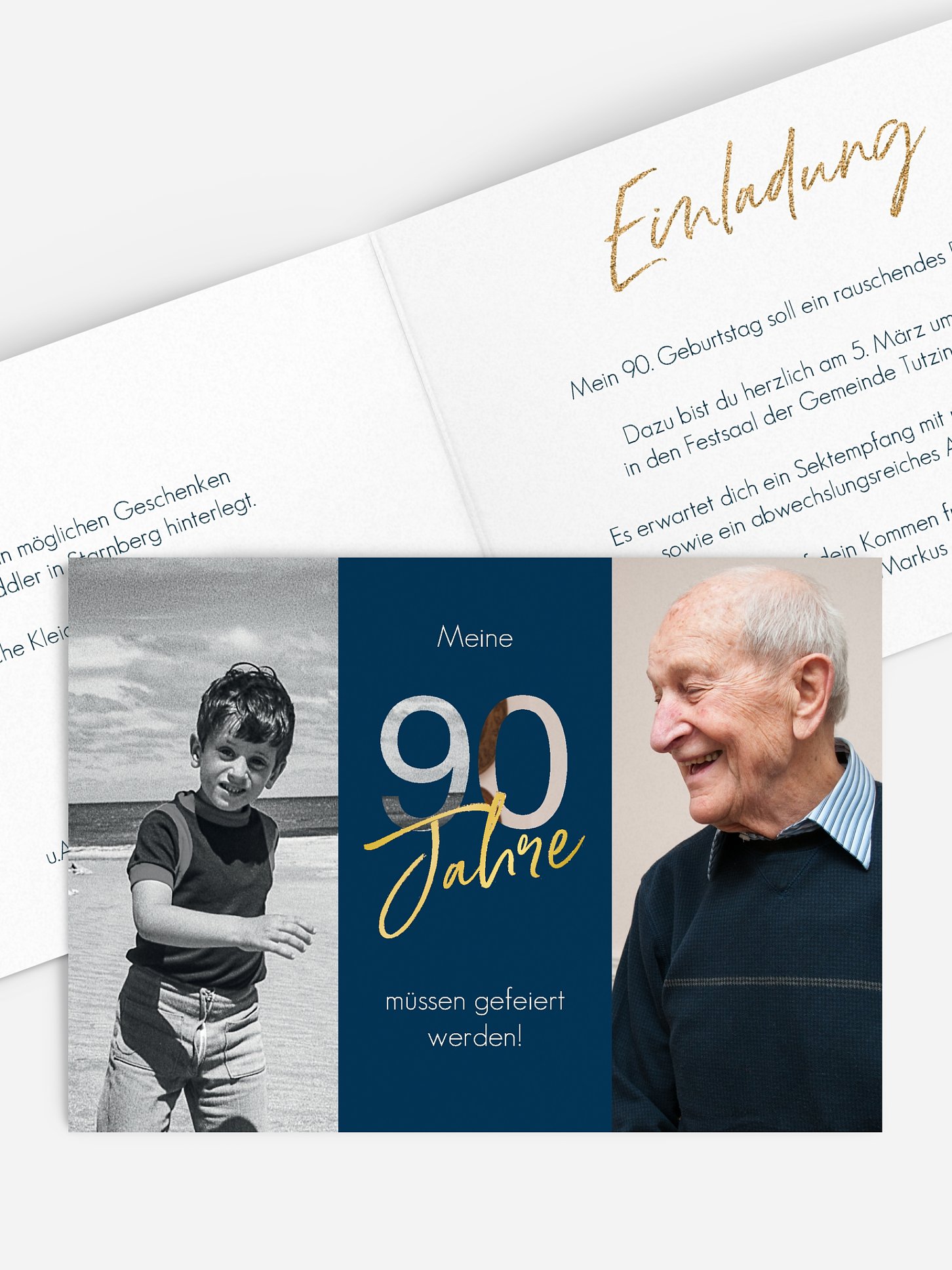 Einladung 90. Geburtstag Ehrentag