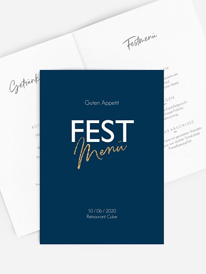 Menükarte Geburtstag Ehrentag