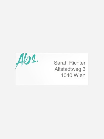 Absenderaufkleber Geburtstag Farbtupfer