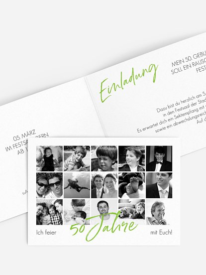 Einladung 50. Geburtstag Meine Jahre