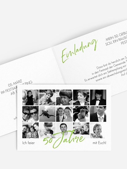 Einladung 50. Geburtstag Meine Jahre