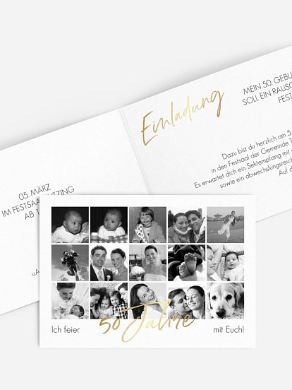 Einladung 50. Geburtstag Meine Jahre
