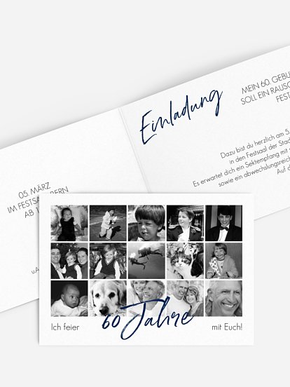 Einladung 60. Geburtstag Meine Jahre