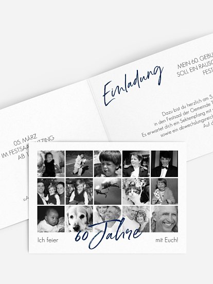 Einladung 60. Geburtstag Meine Jahre
