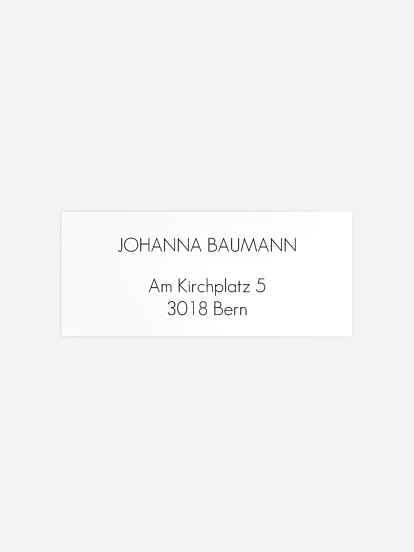 Absenderaufkleber Geburtstag Fotojahre